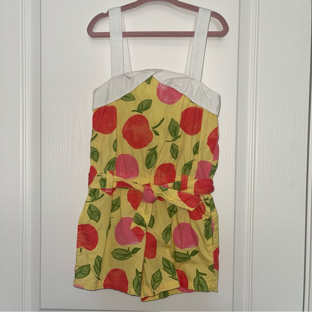 Gymboree Girls Peach Print Romper – Size 4